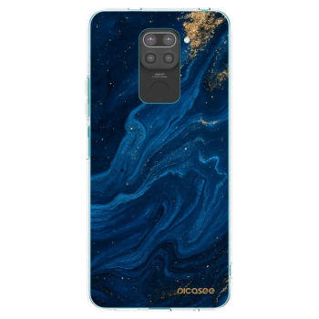 Picasee Xiaomi Redmi Note 9 Hülle - Schwarzes Silikon - Blue