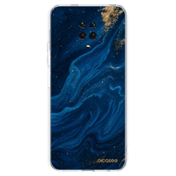 Picasee Xiaomi Redmi Note 9S Hülle - Transparentes Silikon - Blue