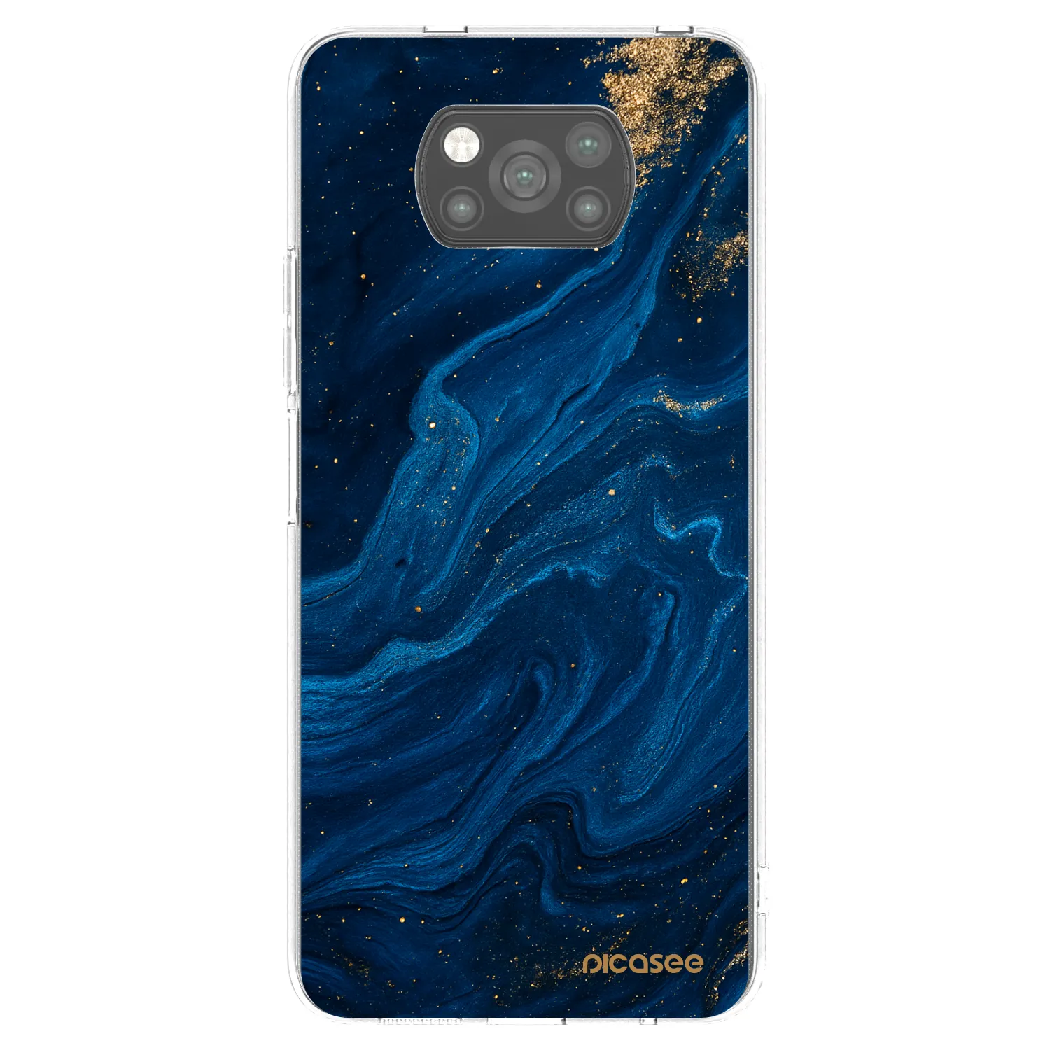 Picasee Xiaomi Poco X3 Hülle - Schwarzes Silikon - Blue