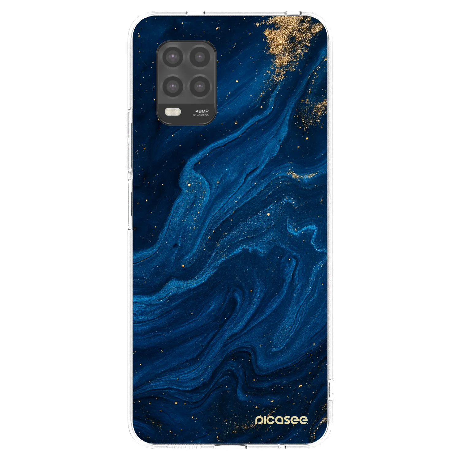 Picasee Xiaomi Mi 10 Lite Hülle - Transparentes Silikon - Blue