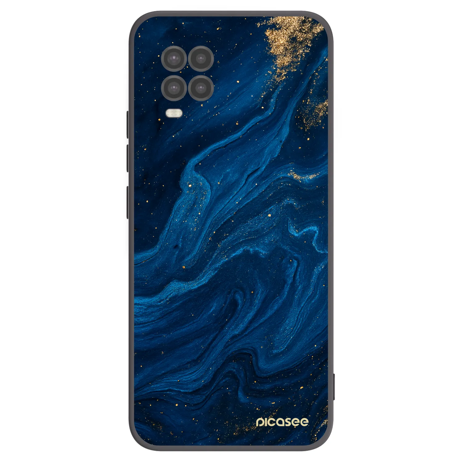 Picasee Xiaomi Mi 10 Lite Hülle - Schwarzes Silikon - Blue