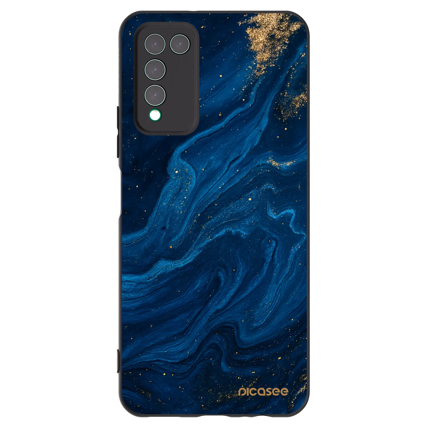 Picasee Honor 10X Lite Hülle - Schwarzes Silikon - Blue