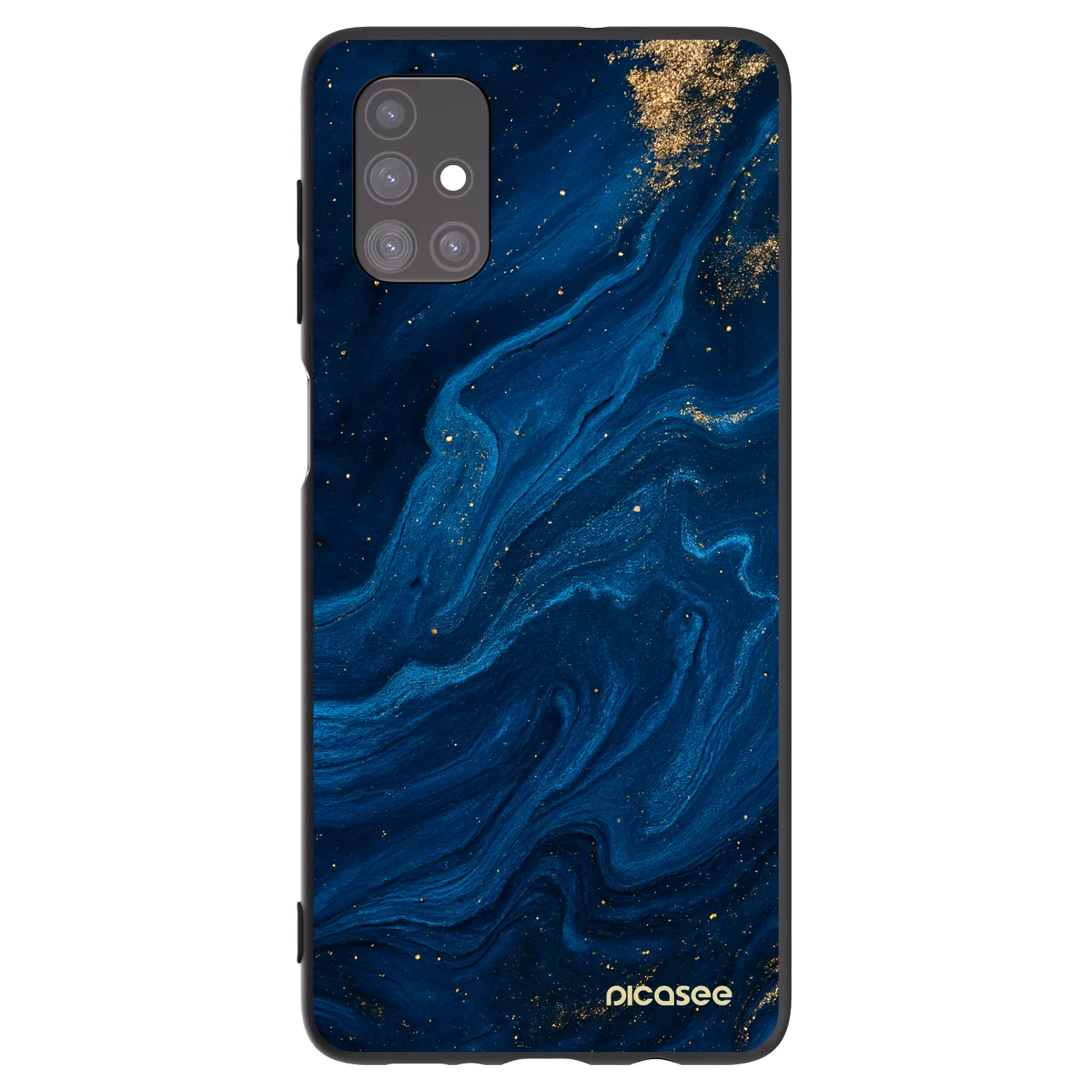 Picasee Samsung Galaxy M51 M515F Hülle - Schwarzes Silikon - Blue
