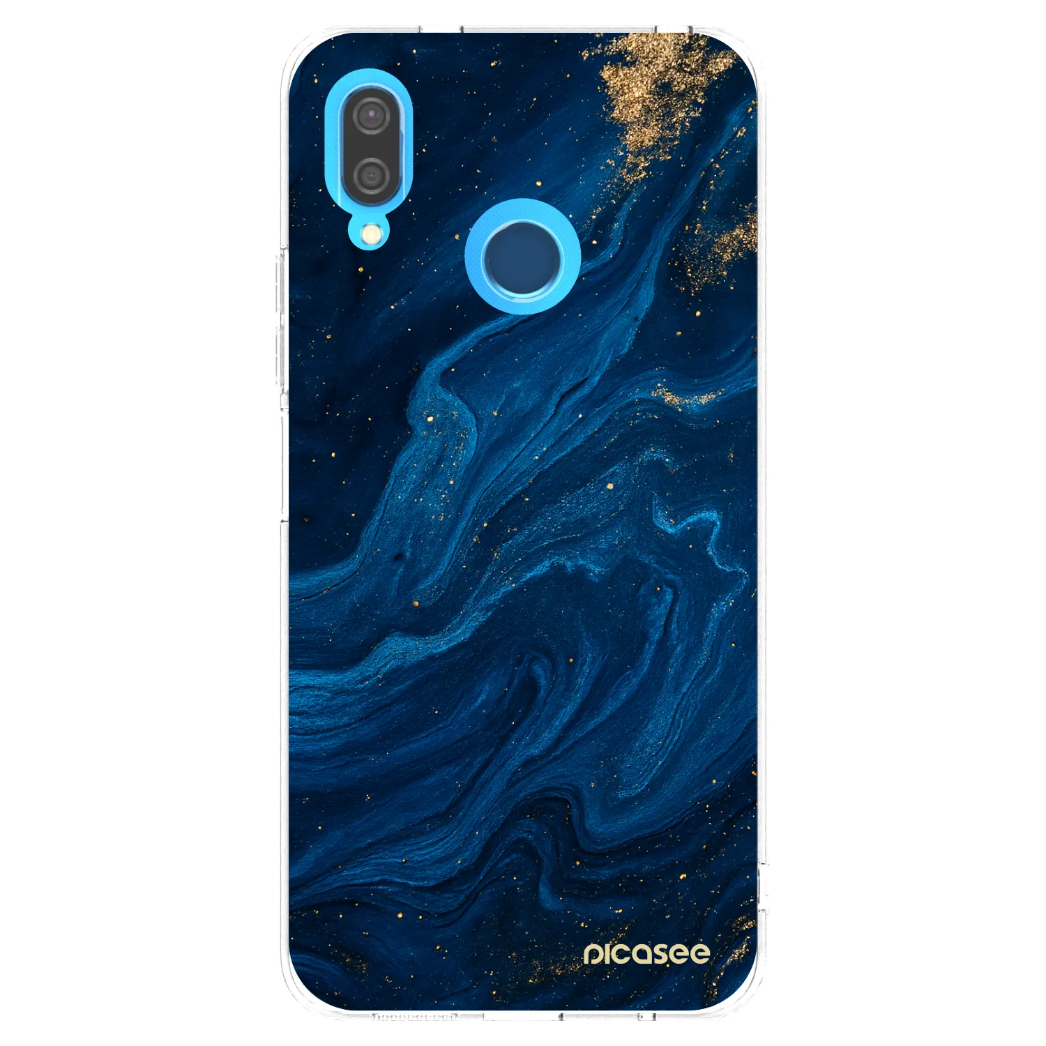 Picasee Huawei P20 Lite Hülle - Transparentes Silikon - Blue