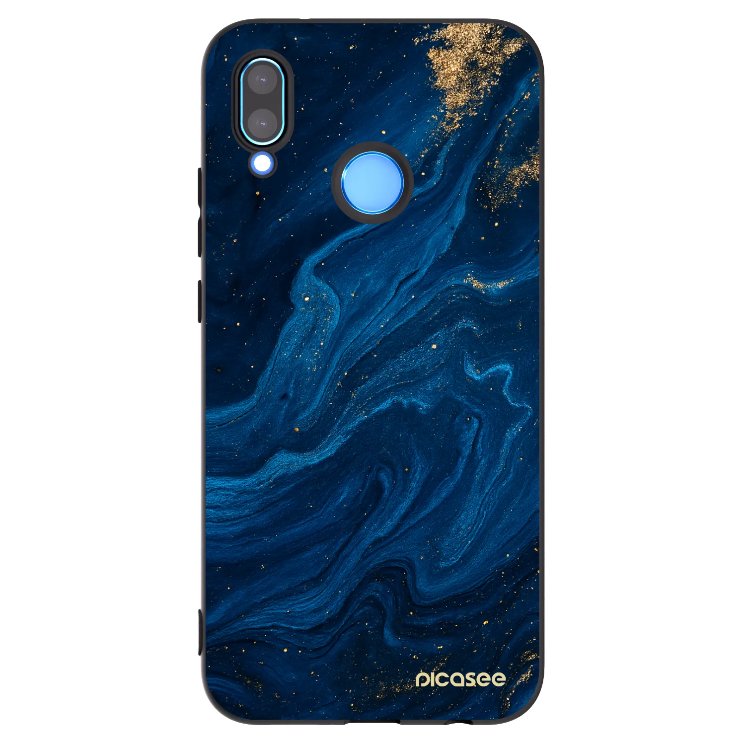 Picasee Huawei P20 Lite Hülle - Schwarzes Silikon - Blue
