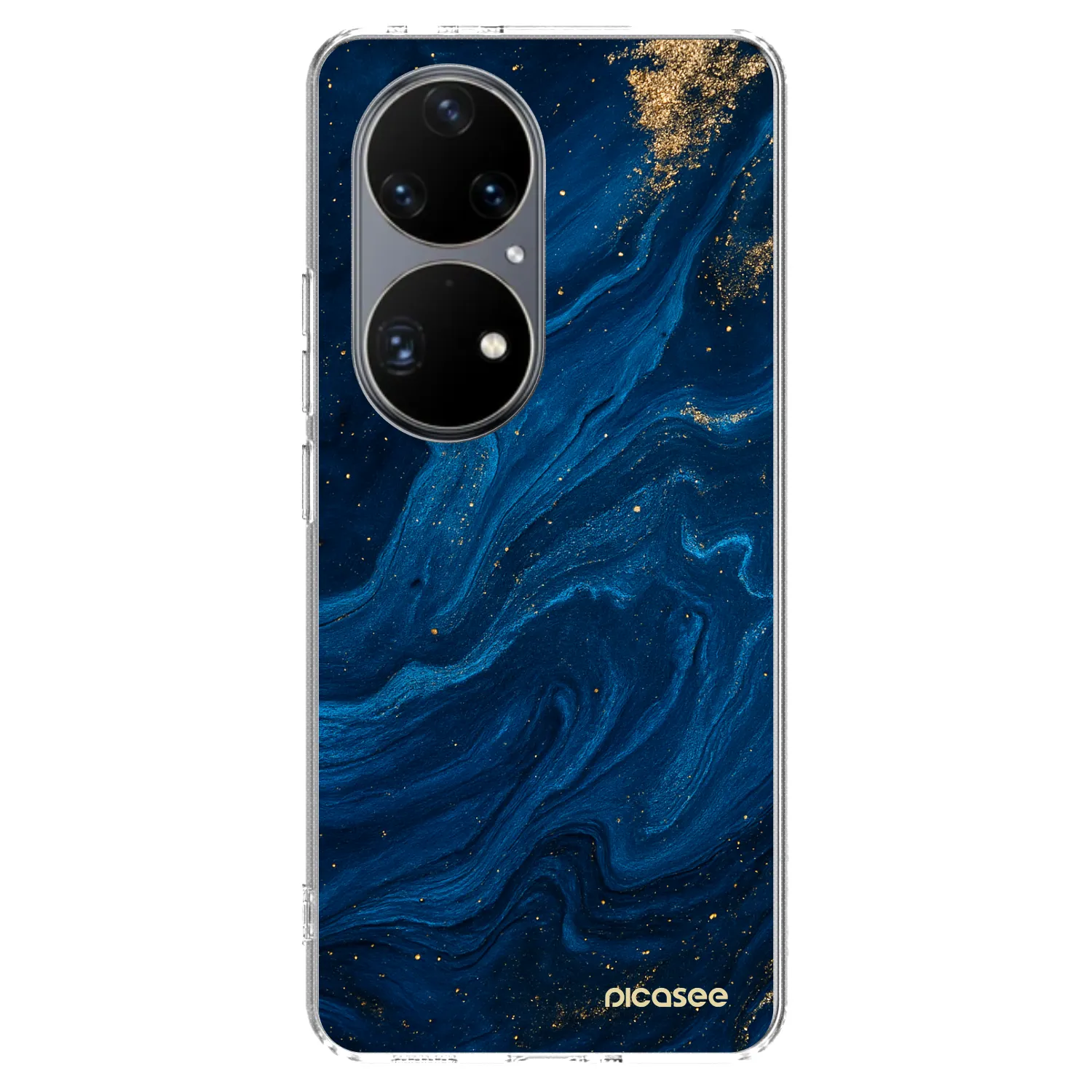 Picasee Huawei P50 Hülle - Transparentes Silikon - Blue