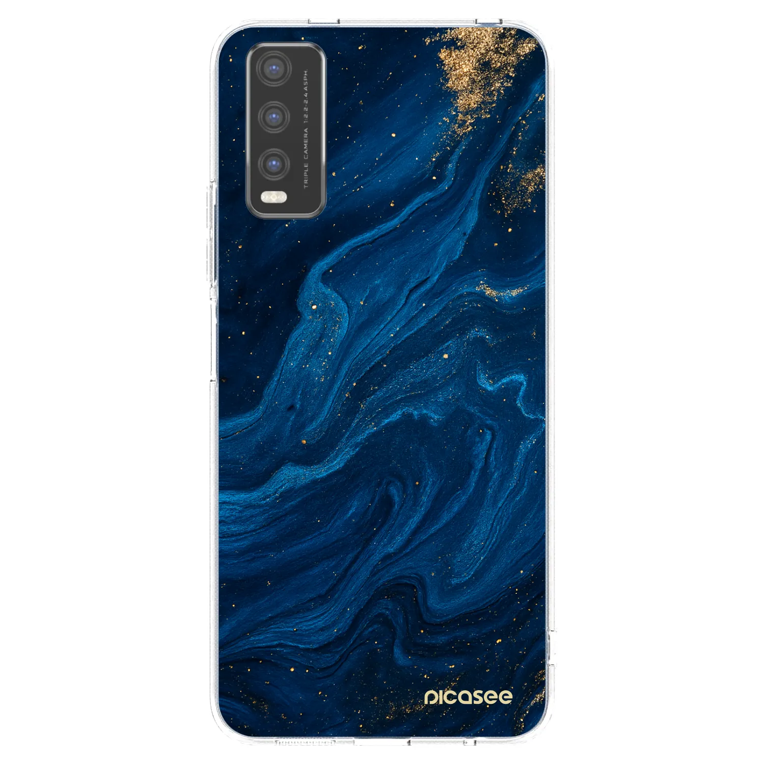 Picasee Vivo Y20s Hülle - Transparentes Silikon - Blue