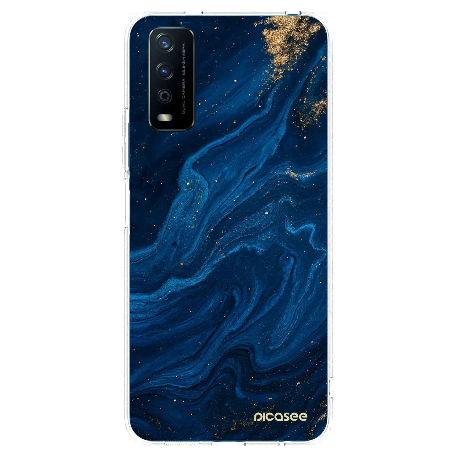 Picasee Vivo Y11s Hülle - Transparentes Silikon - Blue