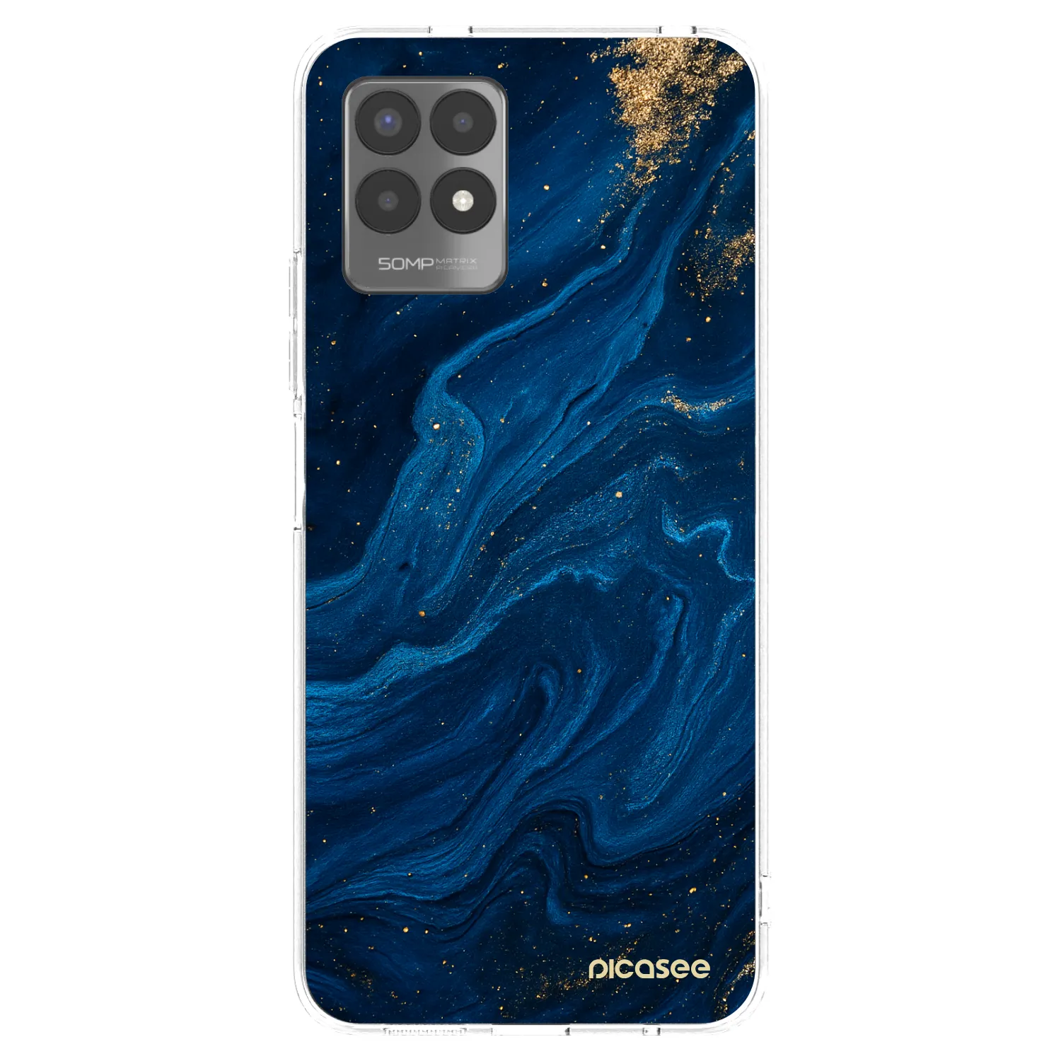 Picasee Realme 8i Hülle - Transparentes Silikon - Blue