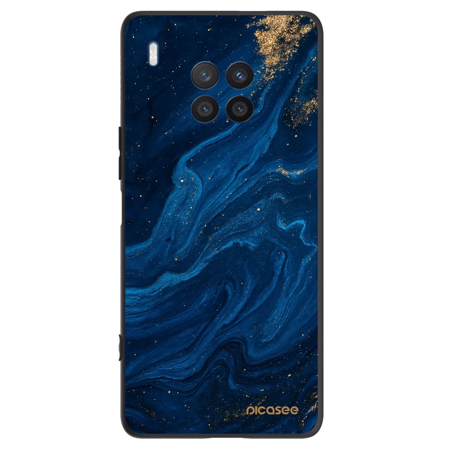 Picasee Honor 50 Lite Hülle - Schwarzes Silikon - Blue
