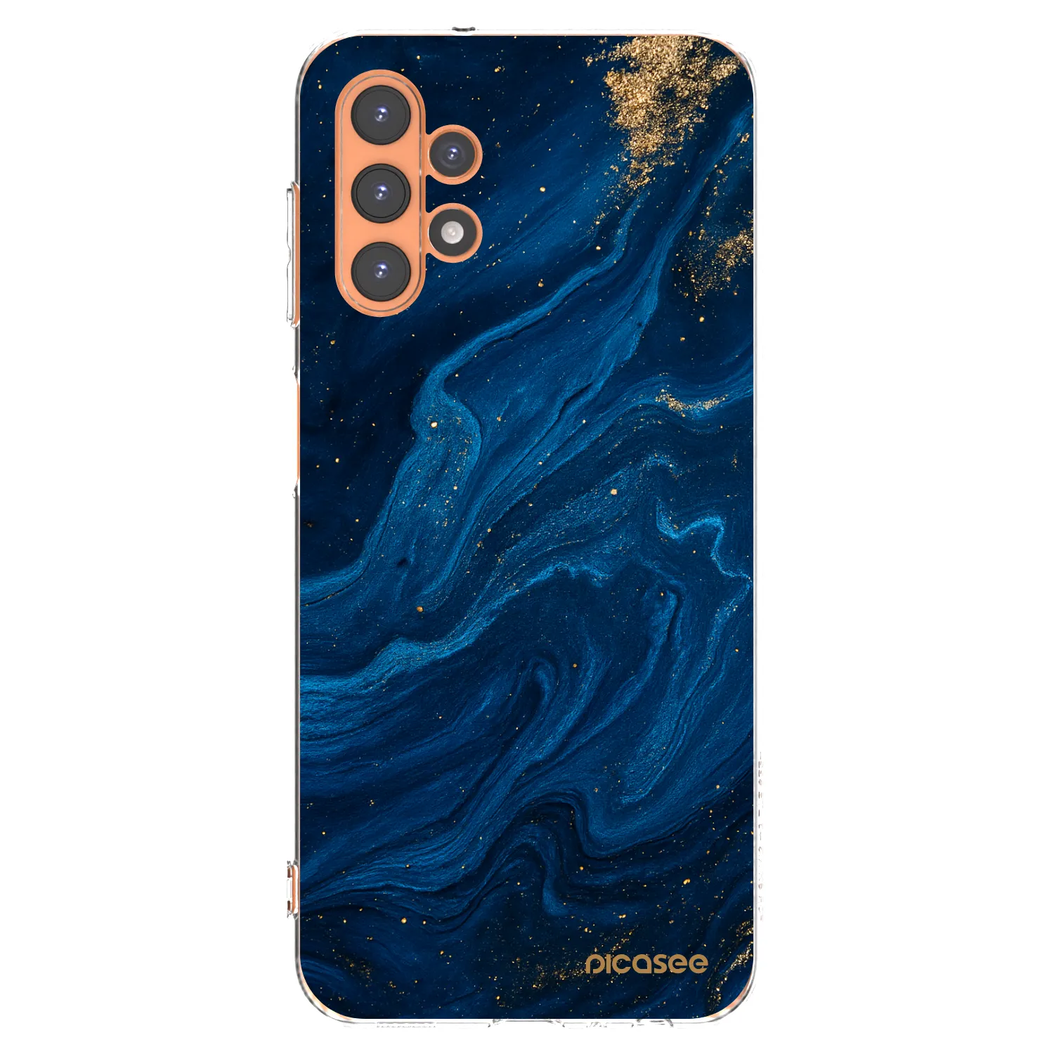 Picasee Samsung Galaxy A13 4G A135 Hülle - Transparentes Silikon - Blue