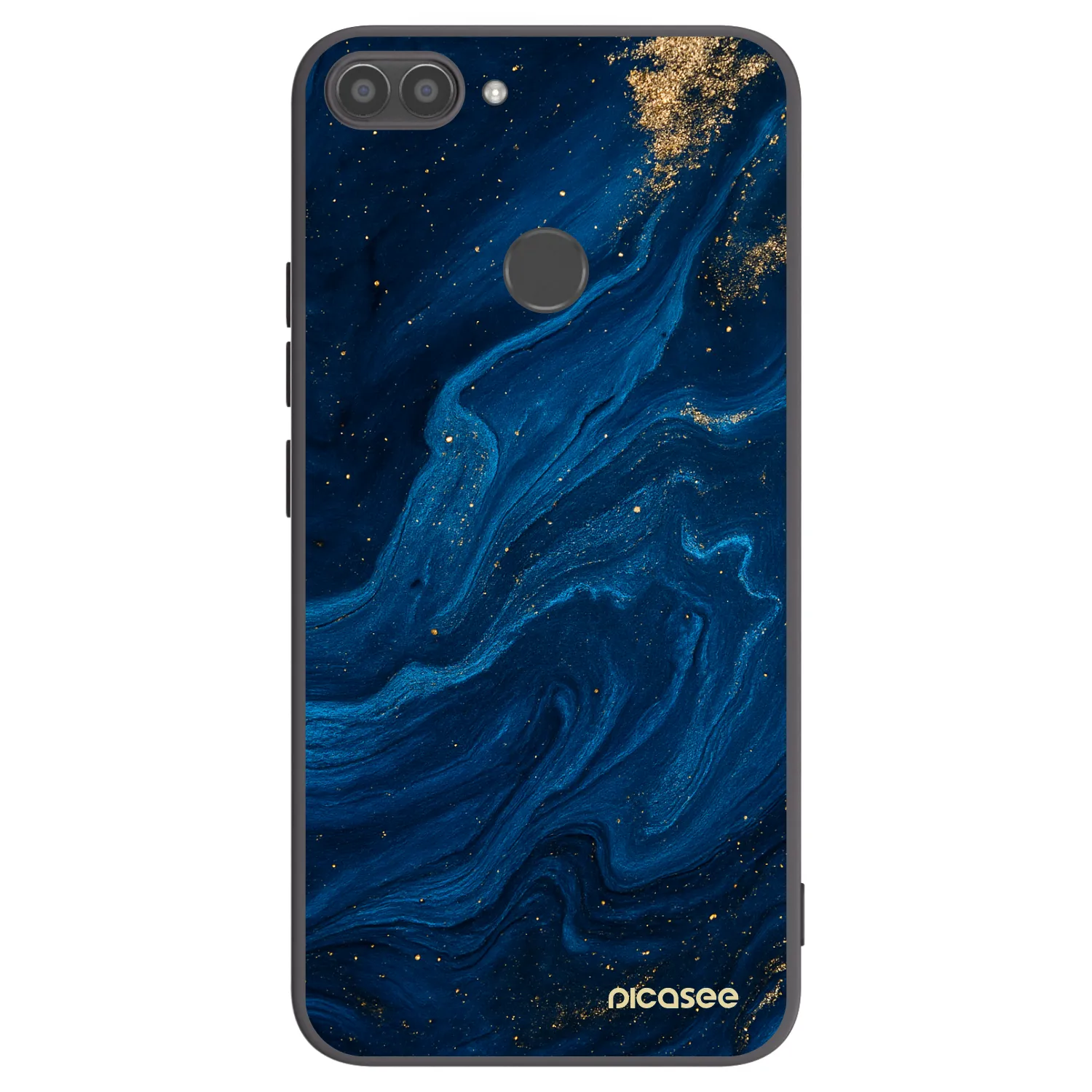Picasee Huawei P Smart Hülle - Schwarzes Silikon - Blue
