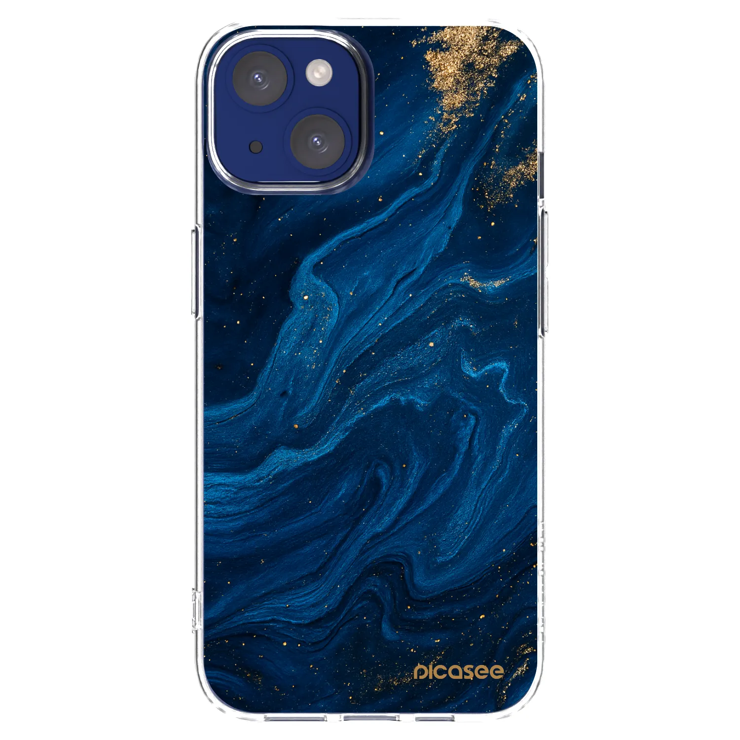Picasee Apple iPhone 14 Hülle - Transparentes Silikon - Blue