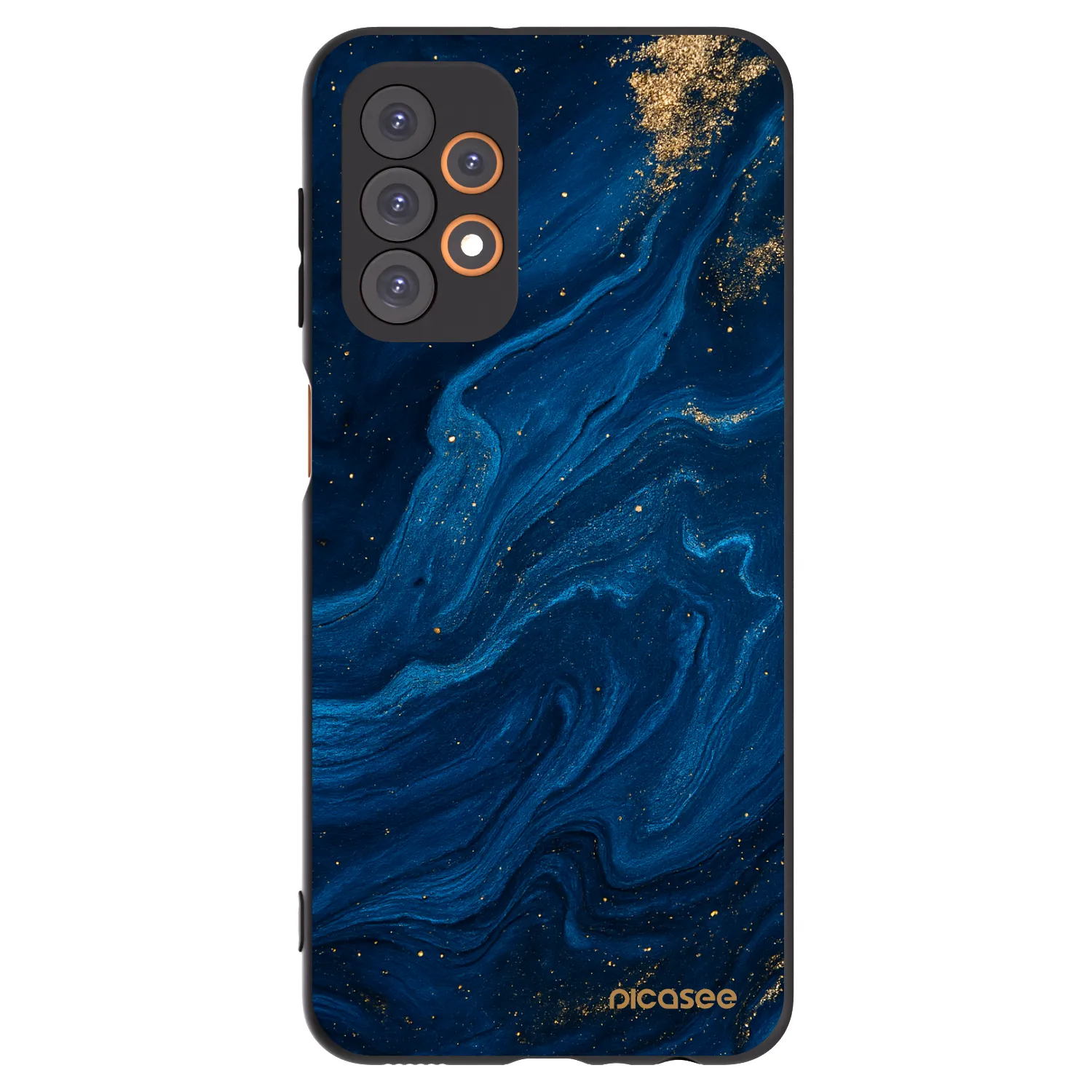 Picasee Samsung Galaxy A23 A235F 4G Hülle - Schwarzes Silikon - Blue