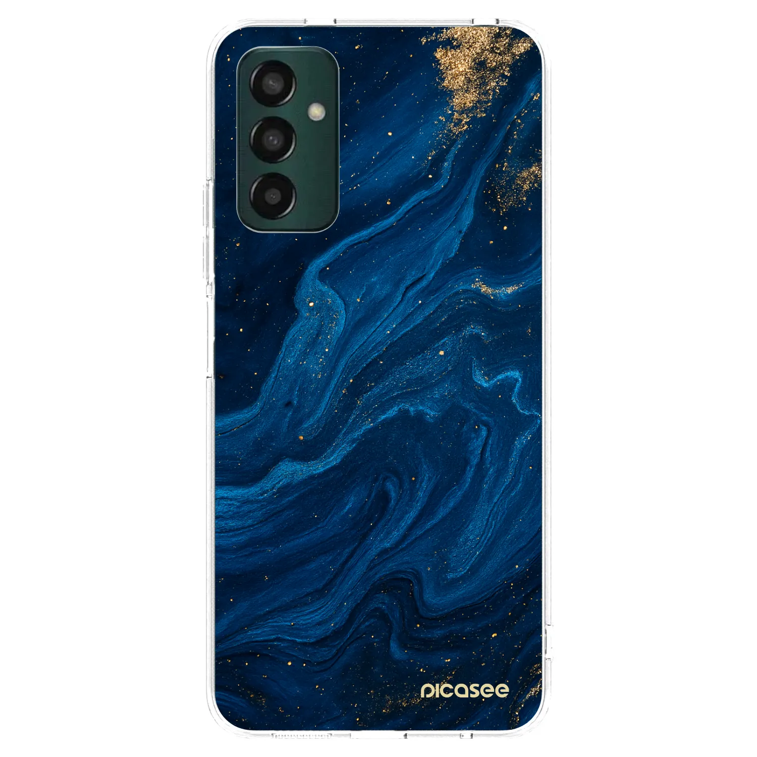 Picasee Samsung Galaxy M23 5G Hülle - Transparentes Silikon - Blue