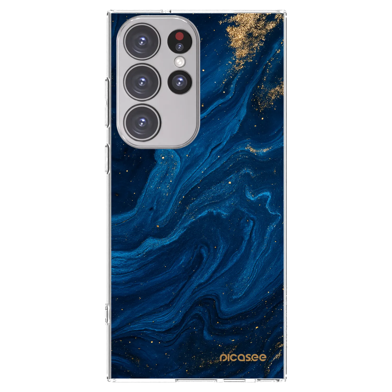 Picasee Samsung Galaxy S23 Ultra 5G Hülle - Transparentes Silikon - Blue