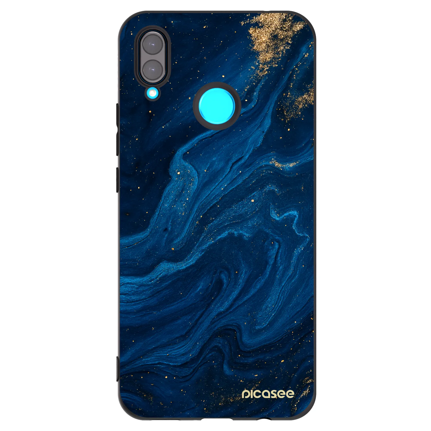 Picasee Huawei Nova 3 Hülle - Schwarzes Silikon - Blue