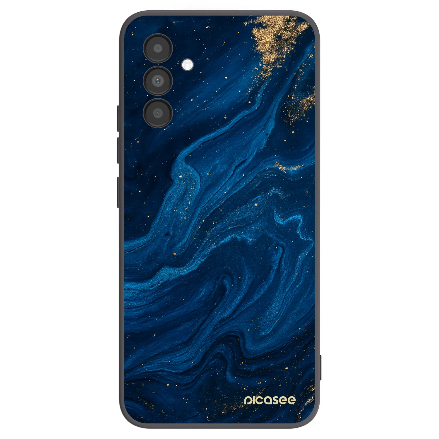 Picasee Samsung Galaxy A04s A047F Hülle - Schwarzes Silikon - Blue