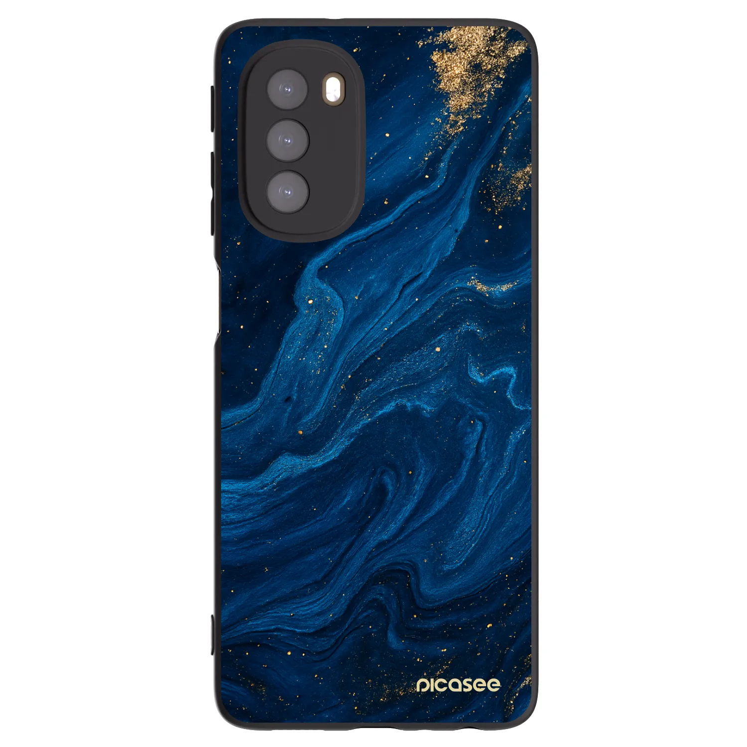 Picasee Motorola Moto G51 Hülle - Schwarzes Silikon - Blue