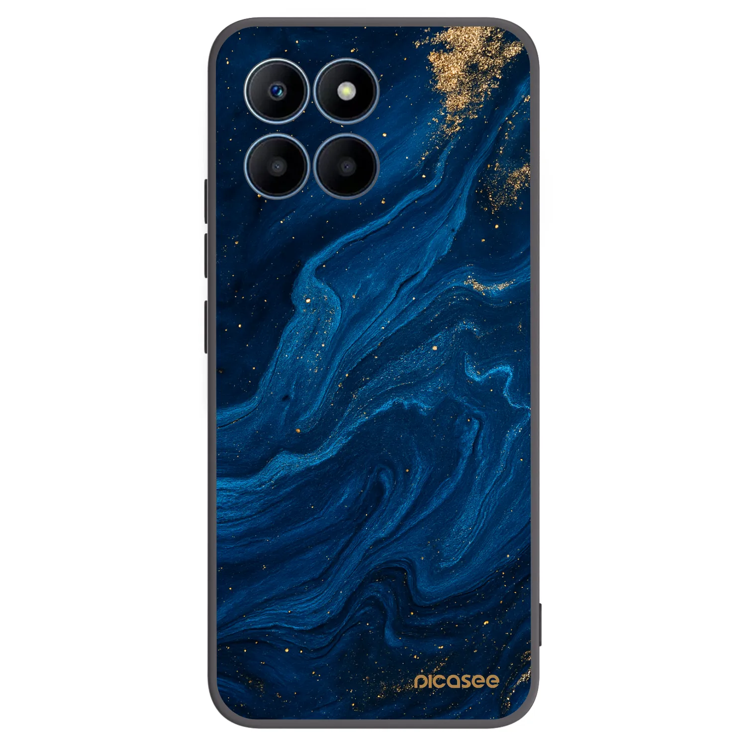 Picasee Honor 70 Lite Hülle - Schwarzes Silikon - Blue
