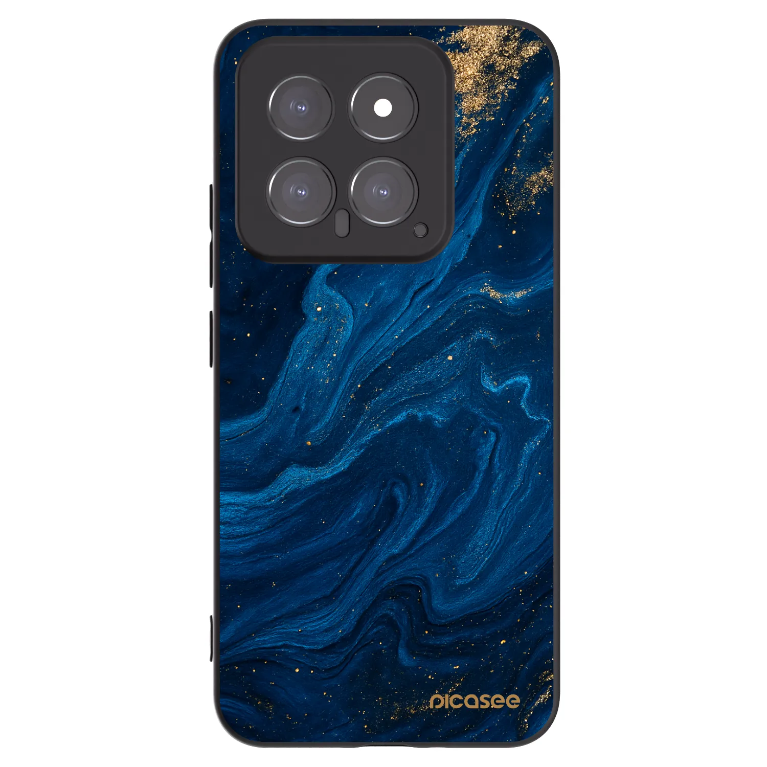 Picasee Xiaomi 14 Hülle - Schwarzes Silikon - Blue