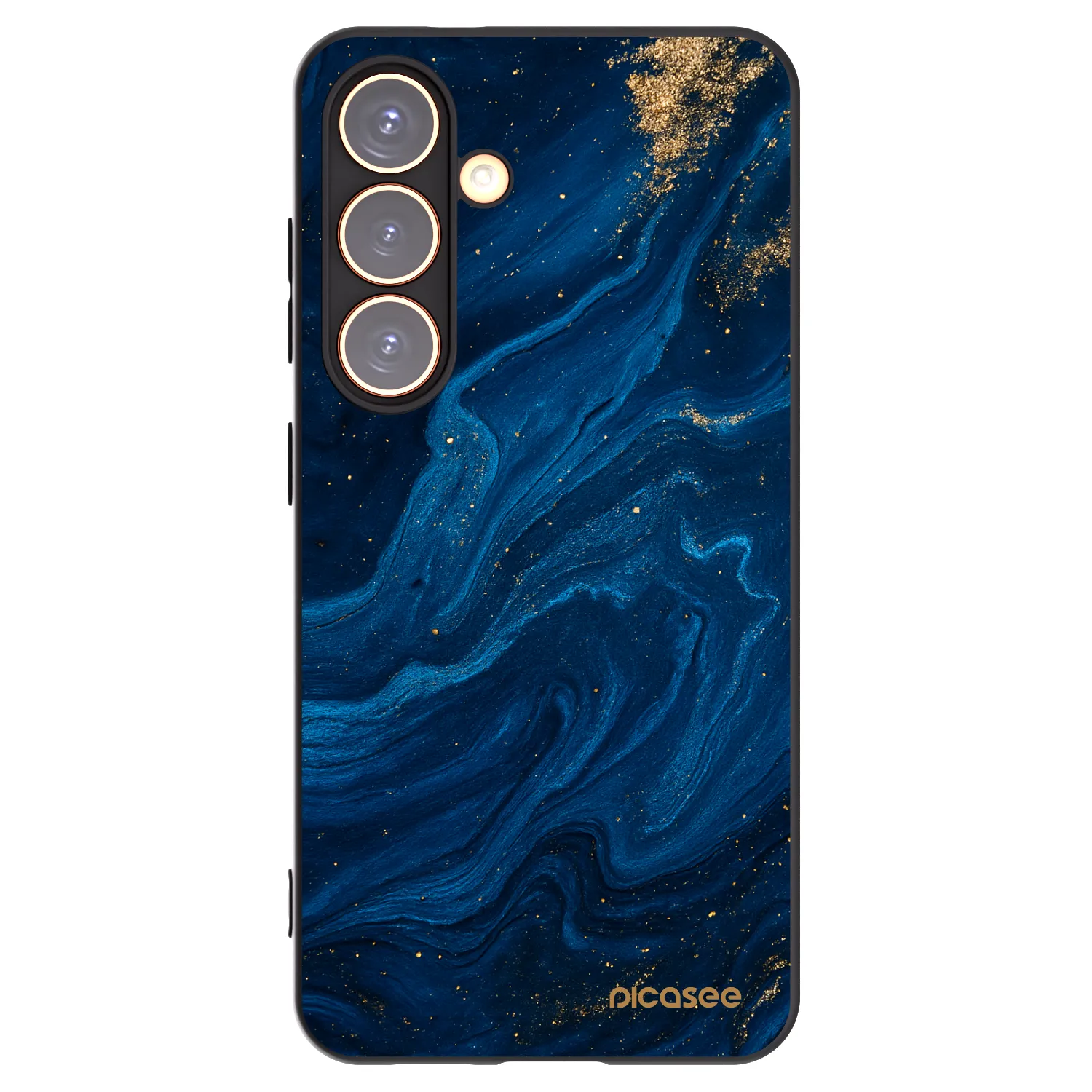 Picasee Samsung Galaxy S24 S921B 5G Hülle - Schwarzes Silikon - Blue
