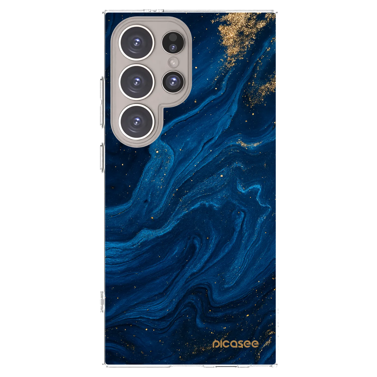 Picasee Samsung Galaxy S24 Ultra S928B 5G Hülle - Transparentes Silikon - Blue