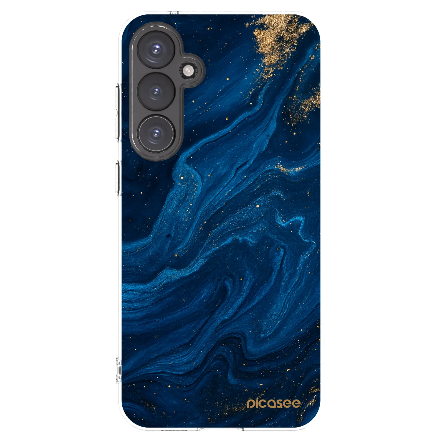 Picasee Samsung Galaxy S23 FE S711B Hülle - Transparentes Silikon - Blue