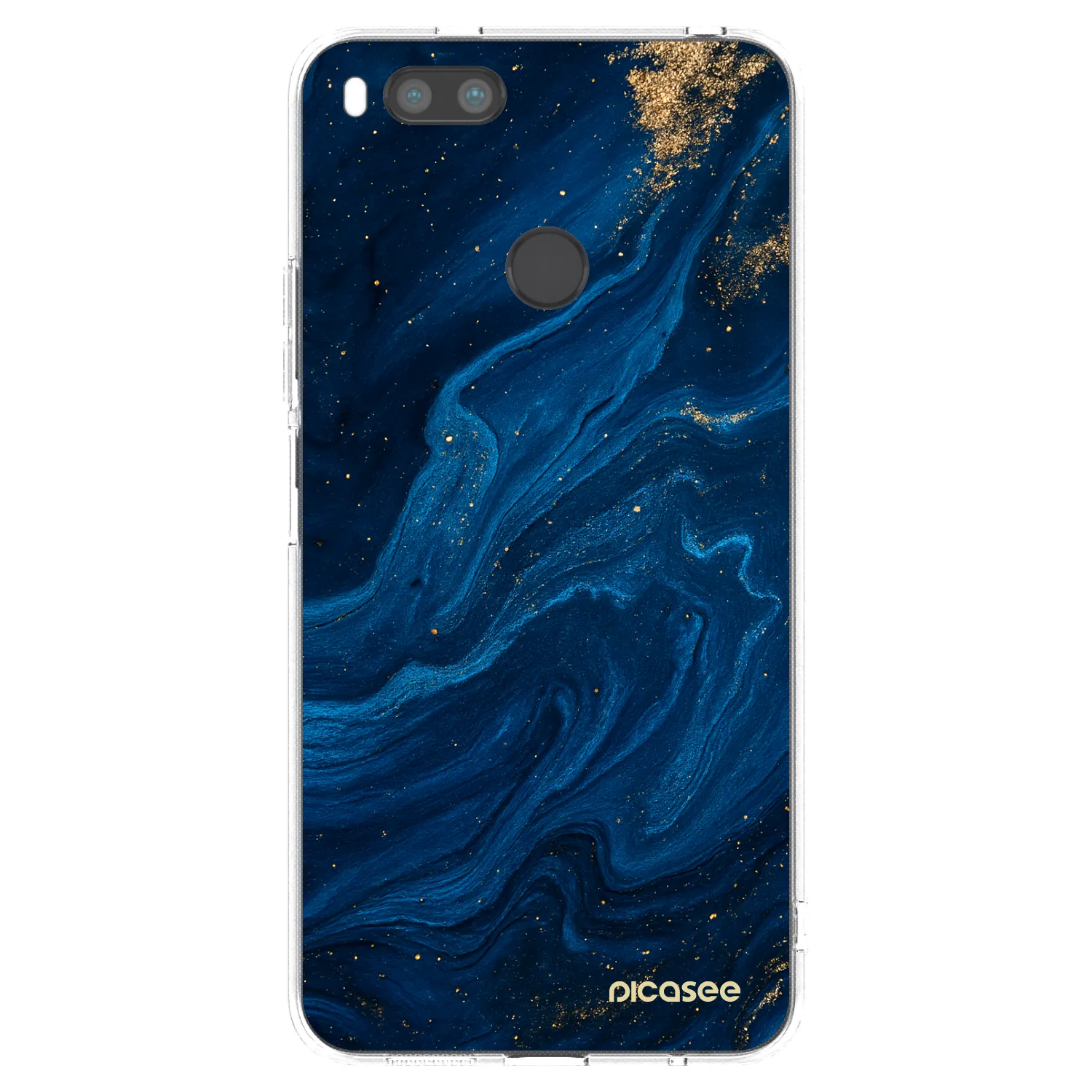 Picasee Xiaomi Mi A1 Global Hülle - Transparentes Silikon - Blue