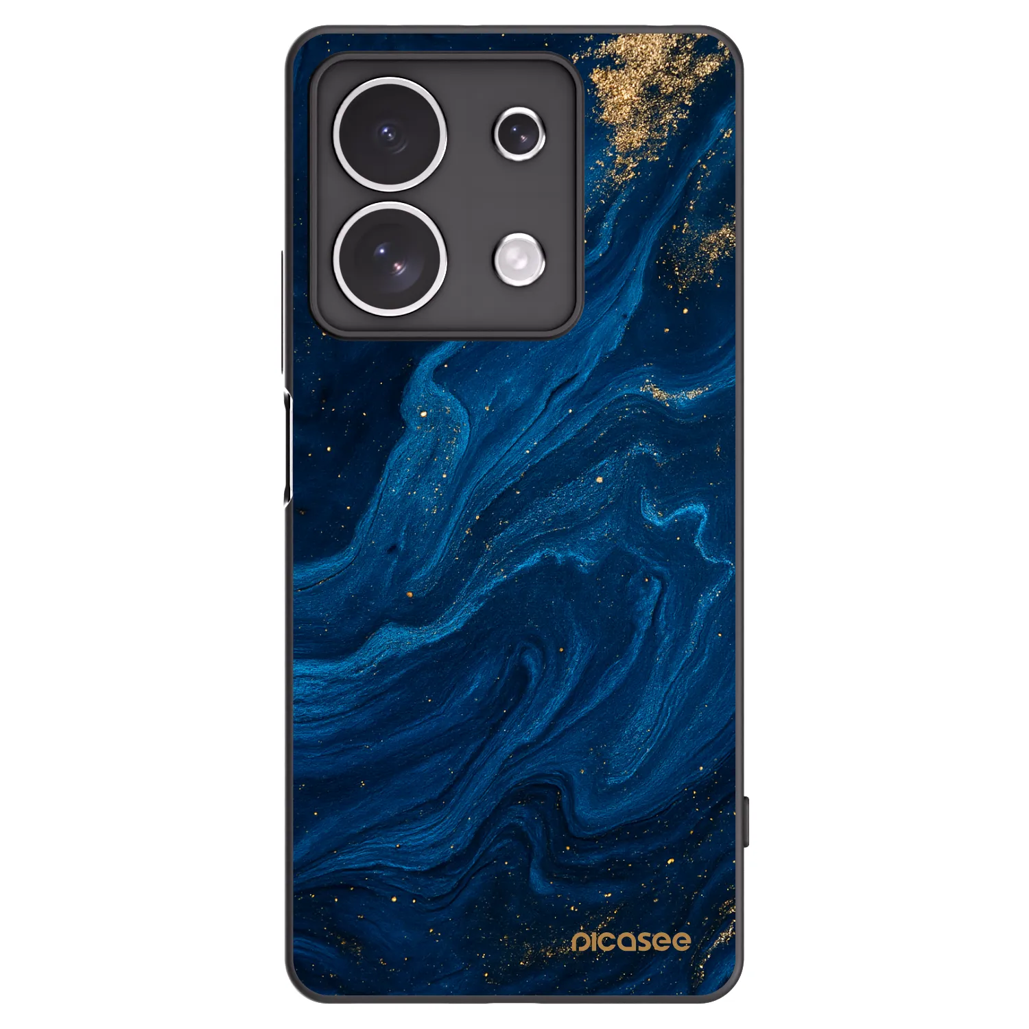 Picasee Xiaomi Redmi Note 13 4G Hülle - Schwarzes Silikon - Blue