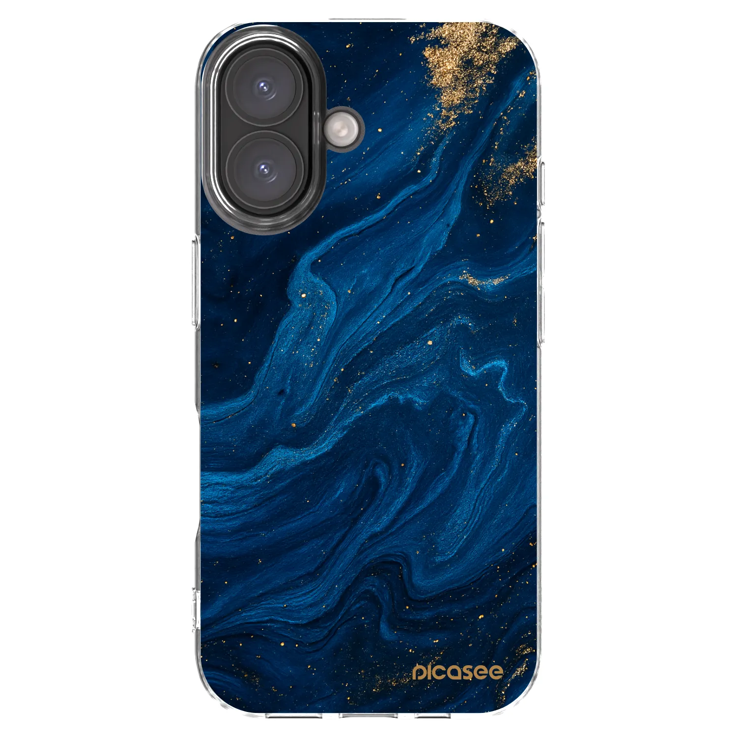 Picasee Apple iPhone 16 Hülle - Transparentes Silikon - Blue