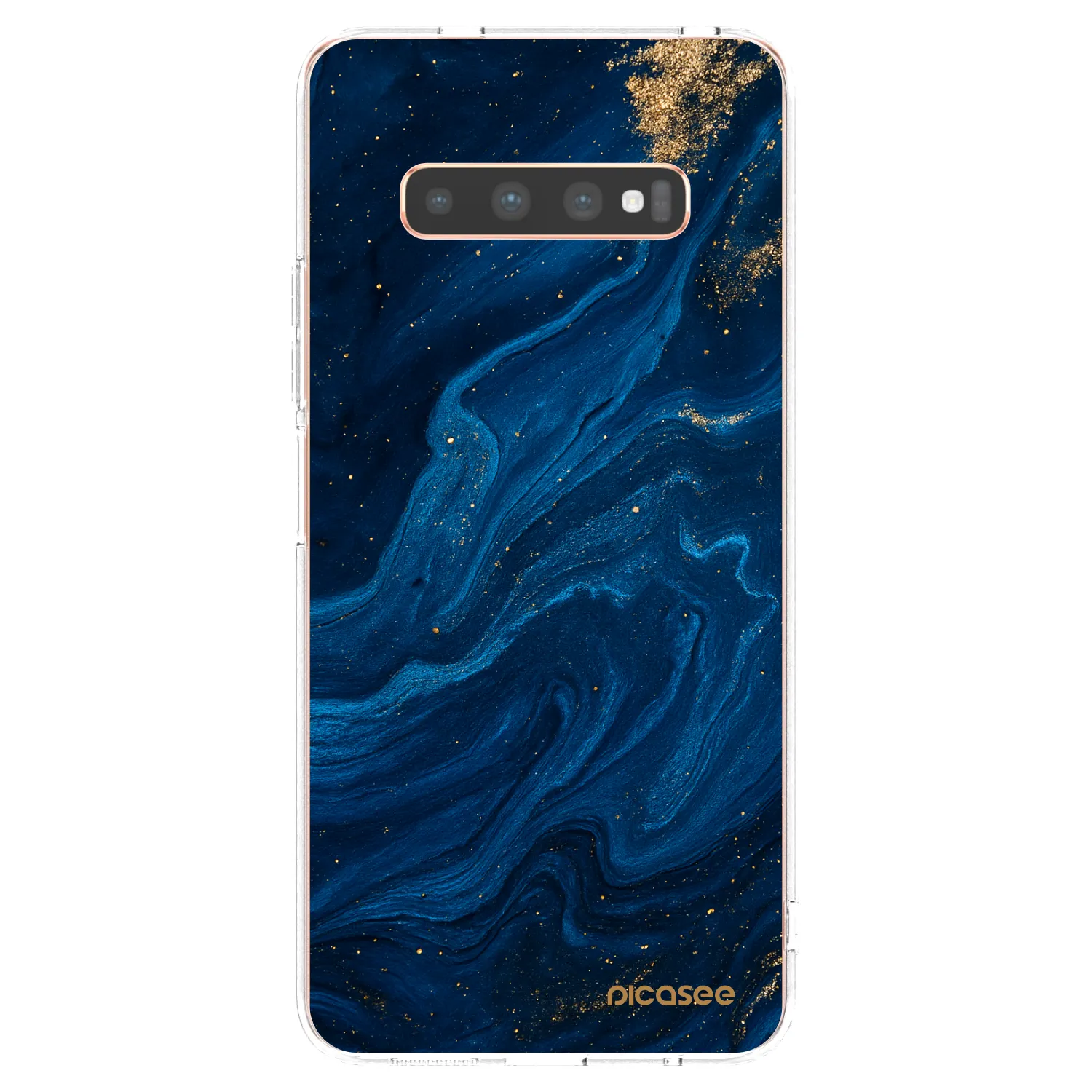 Picasee Samsung Galaxy S10 Plus G975 Hülle - Transparentes Silikon - Blue
