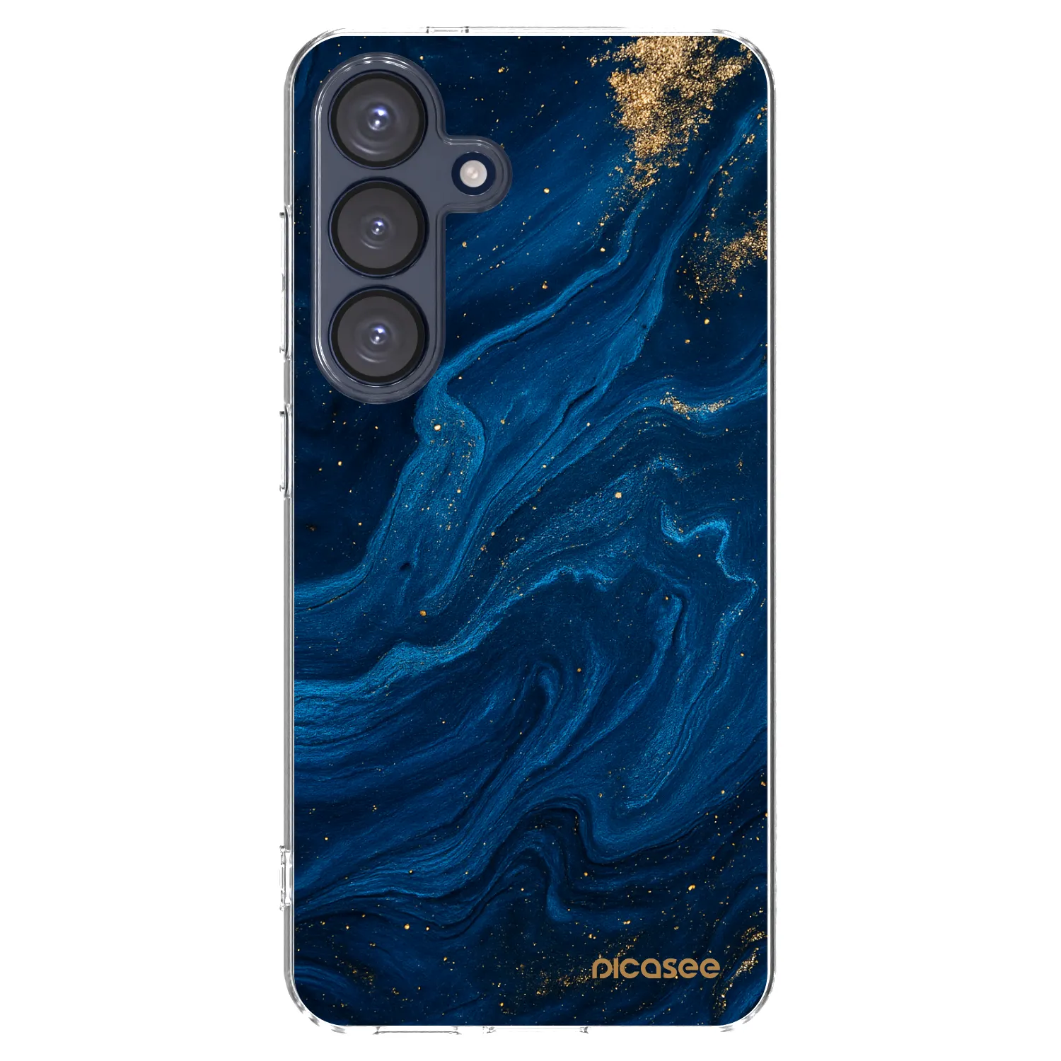 Picasee Samsung Galaxy S25 5G Hülle - Transparentes Silikon - Blue