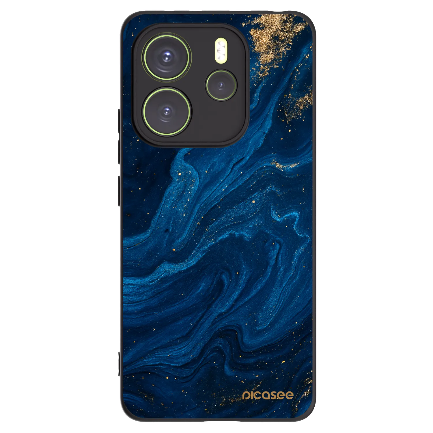 Picasee Xiaomi Redmi Note 14 4G Hülle - Schwarzes Silikon - Blue