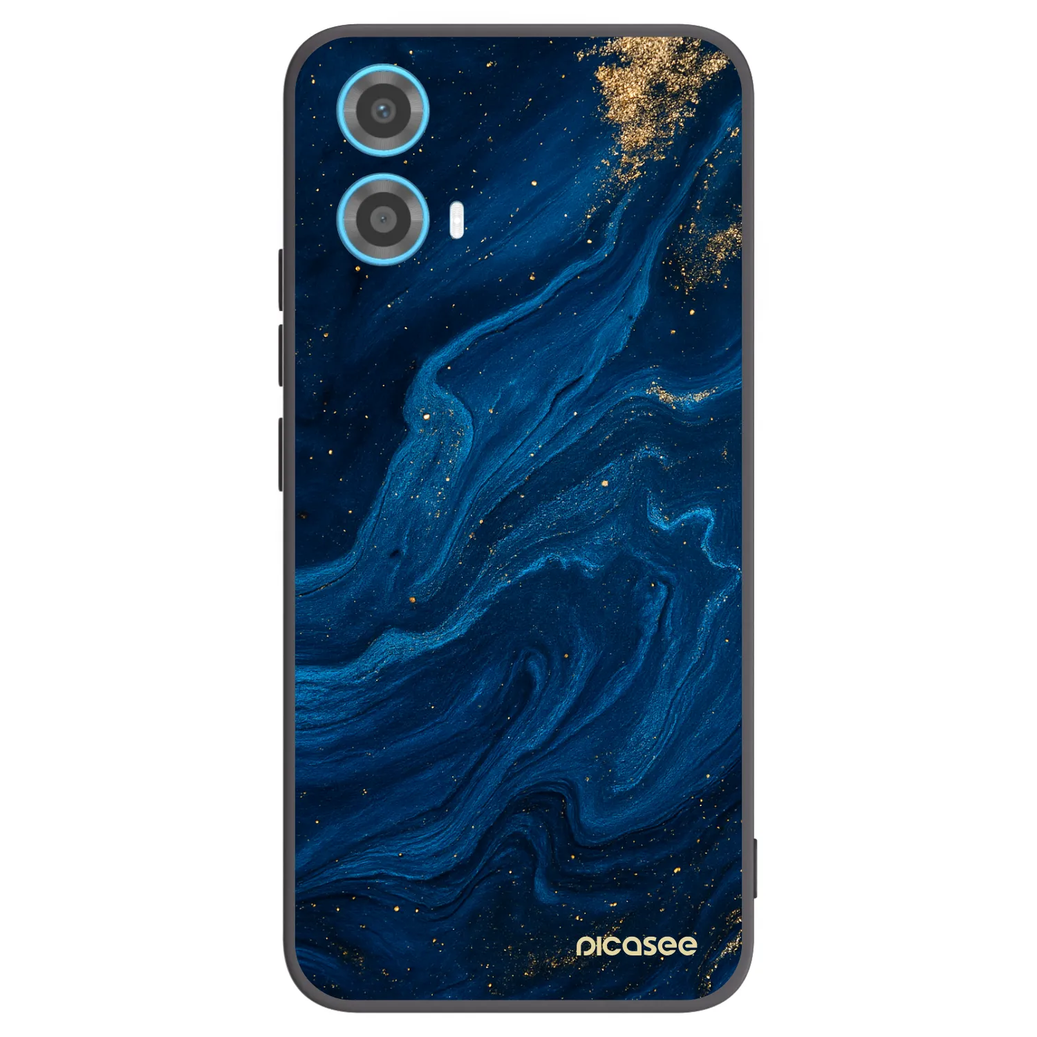 Picasee Motorola Moto G34 5G Hülle - Schwarzes Silikon - Blue