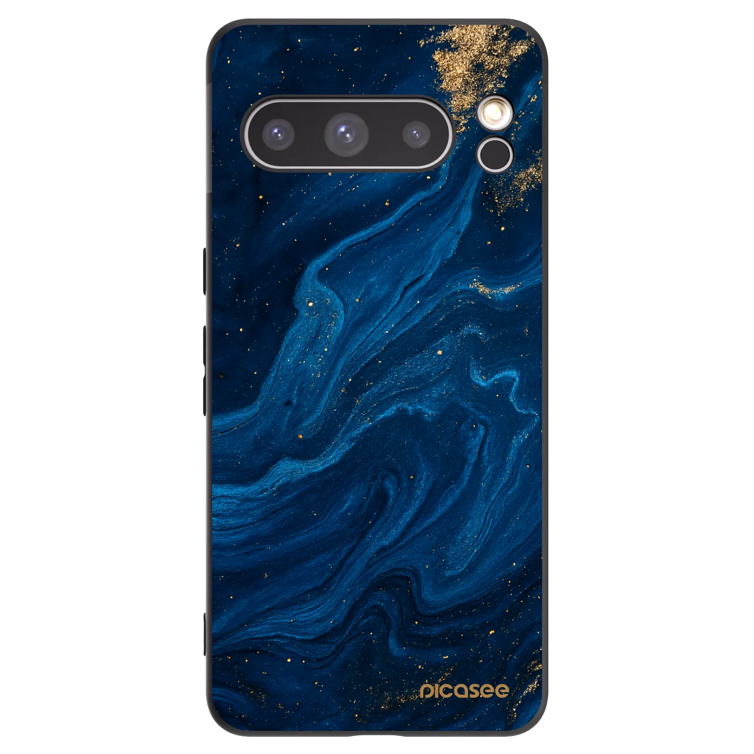 Picasee Google Pixel 8 Pro Hülle - Schwarzes Silikon - Blue