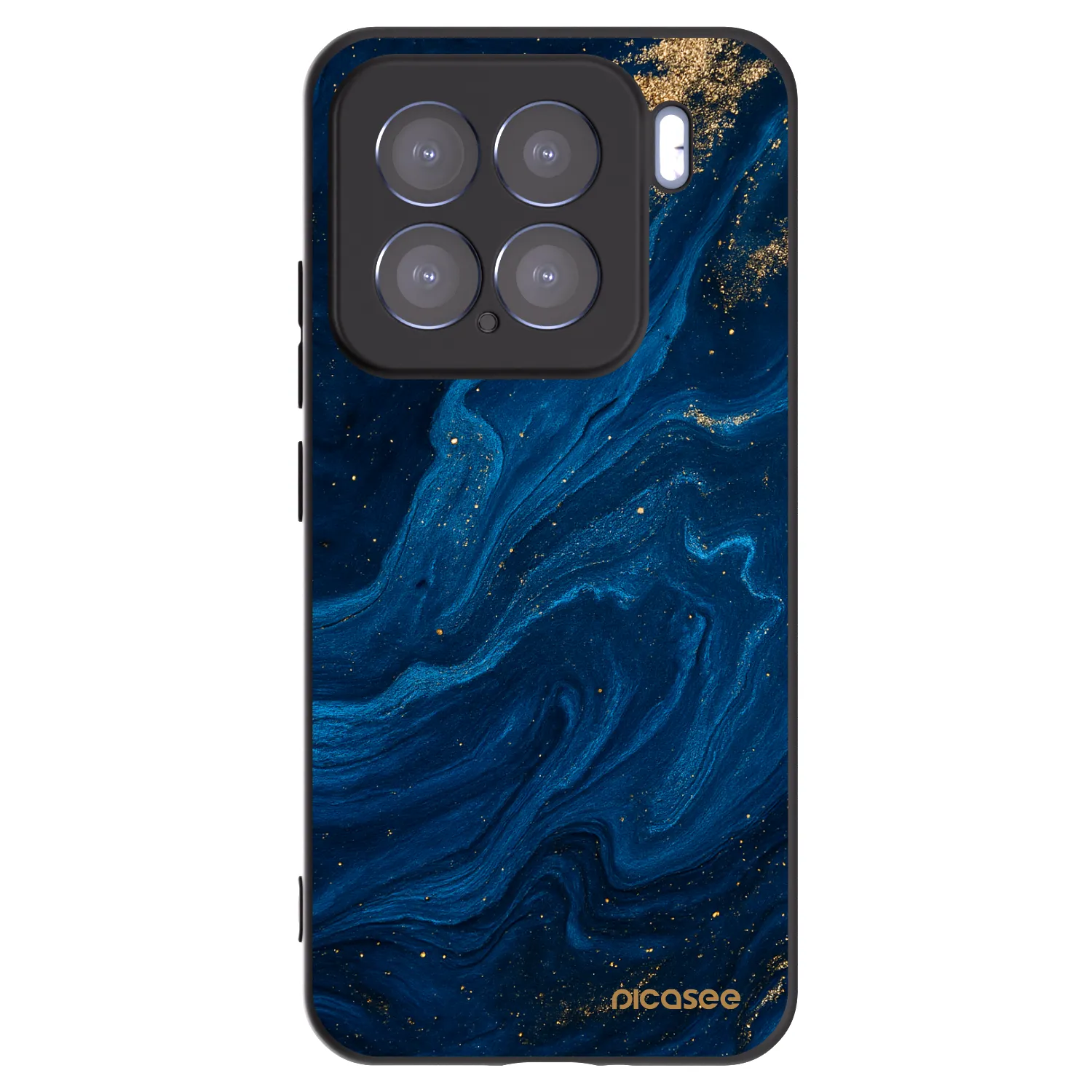 Picasee Xiaomi 15 Hülle - Schwarzes Silikon - Blue