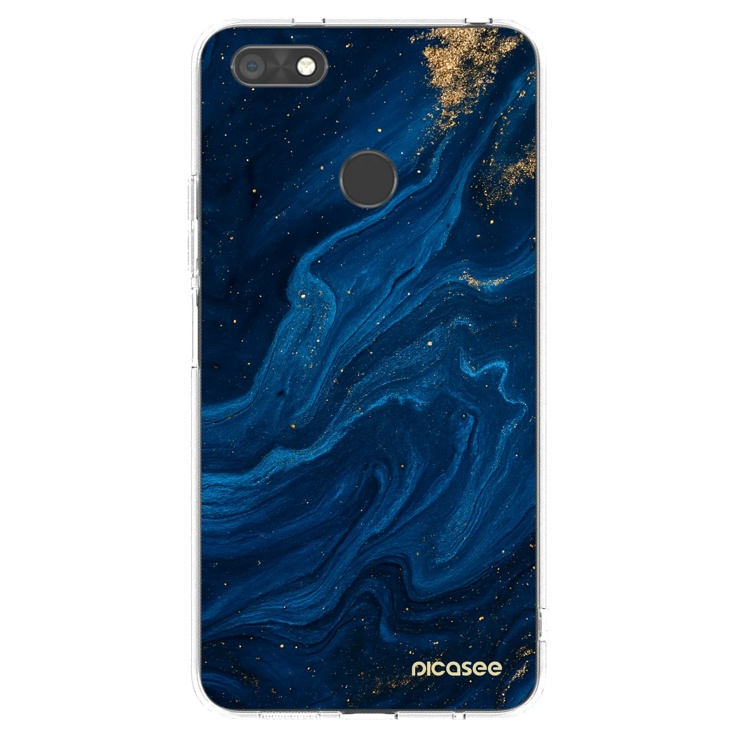 Picasee Huawei P9 Lite Mini Hülle - Transparentes Silikon - Blue