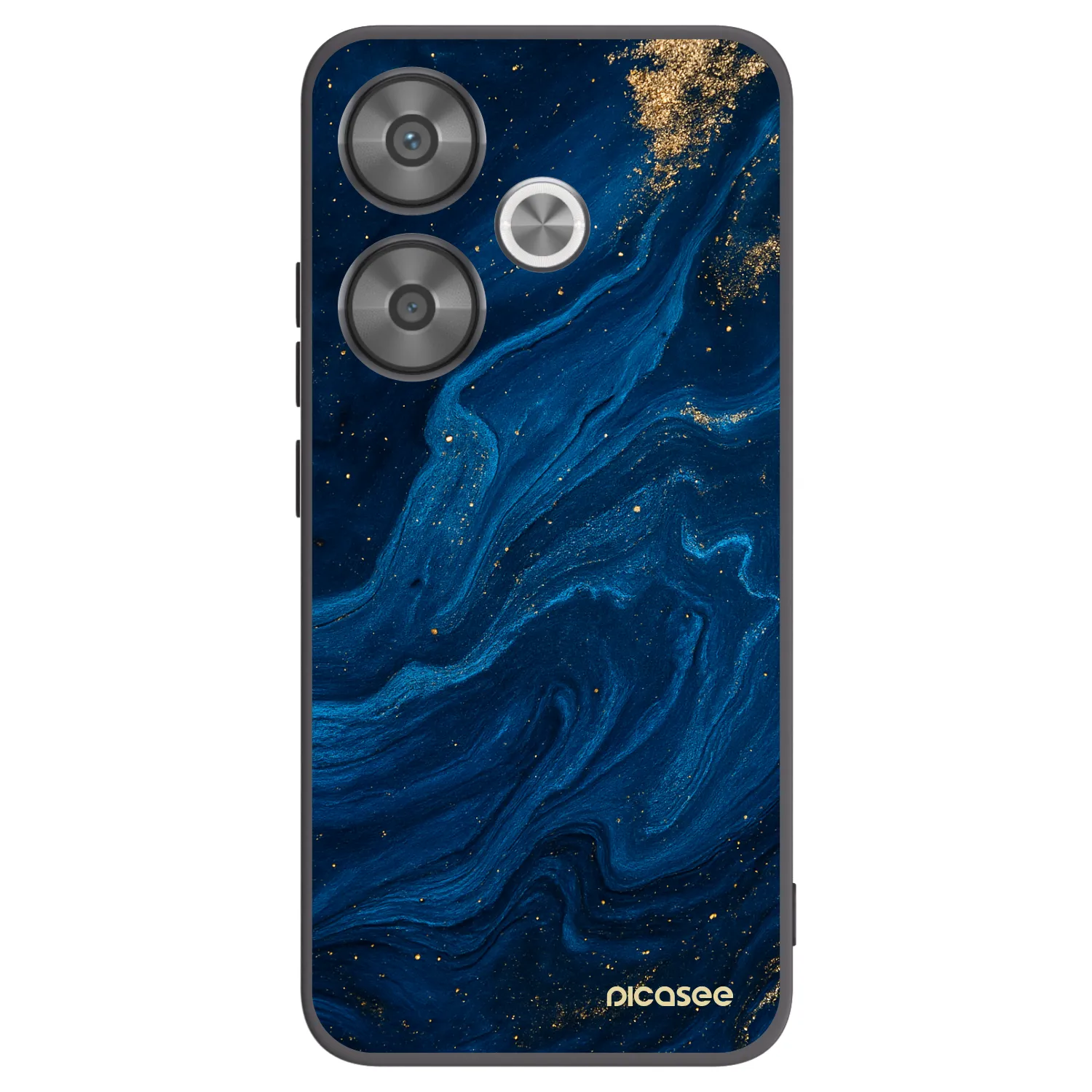 Picasee Xiaomi Poco F6 Hülle - Schwarzes Silikon - Blue