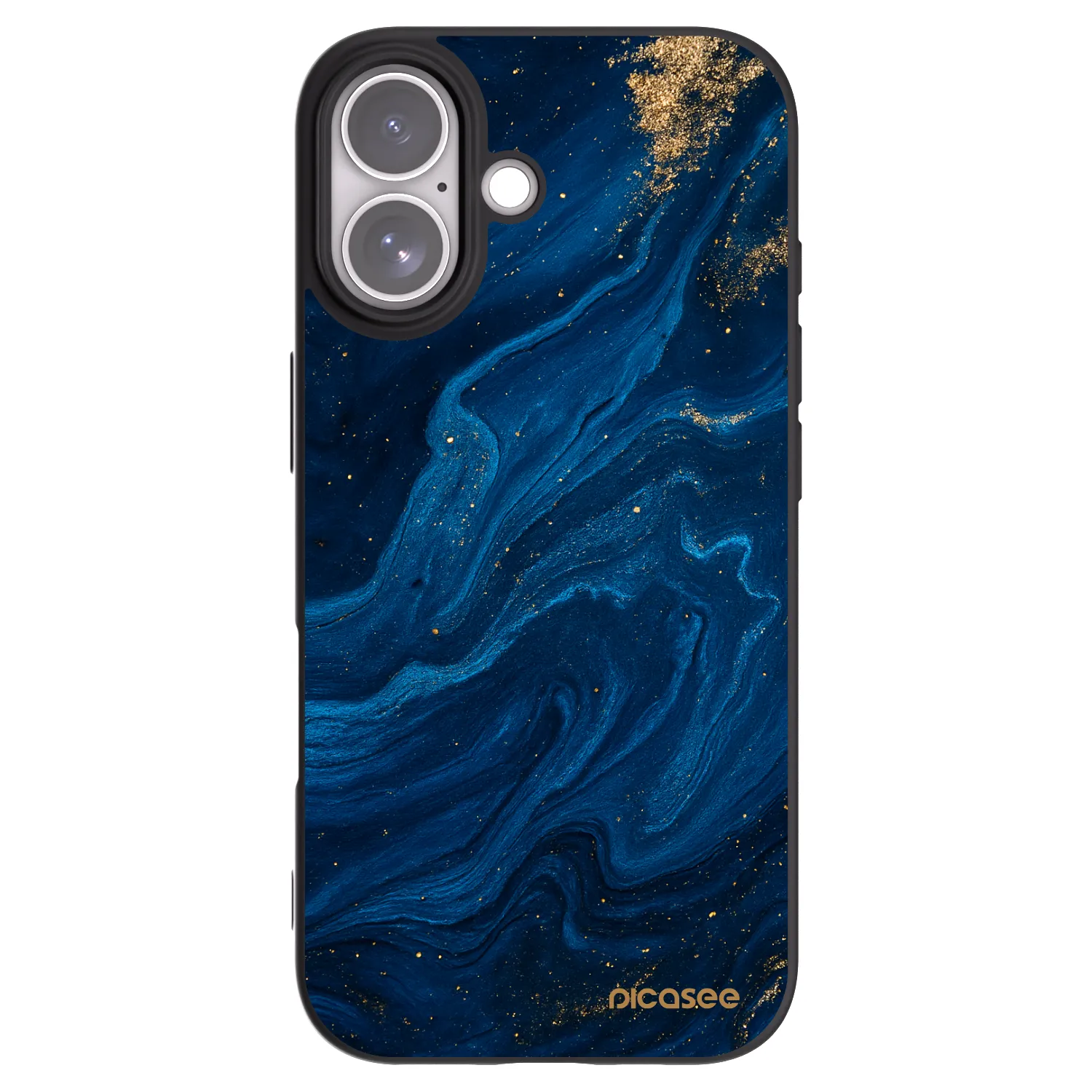 Picasee Apple iPhone 17 Hülle - Schwarzes Silikon - Blue