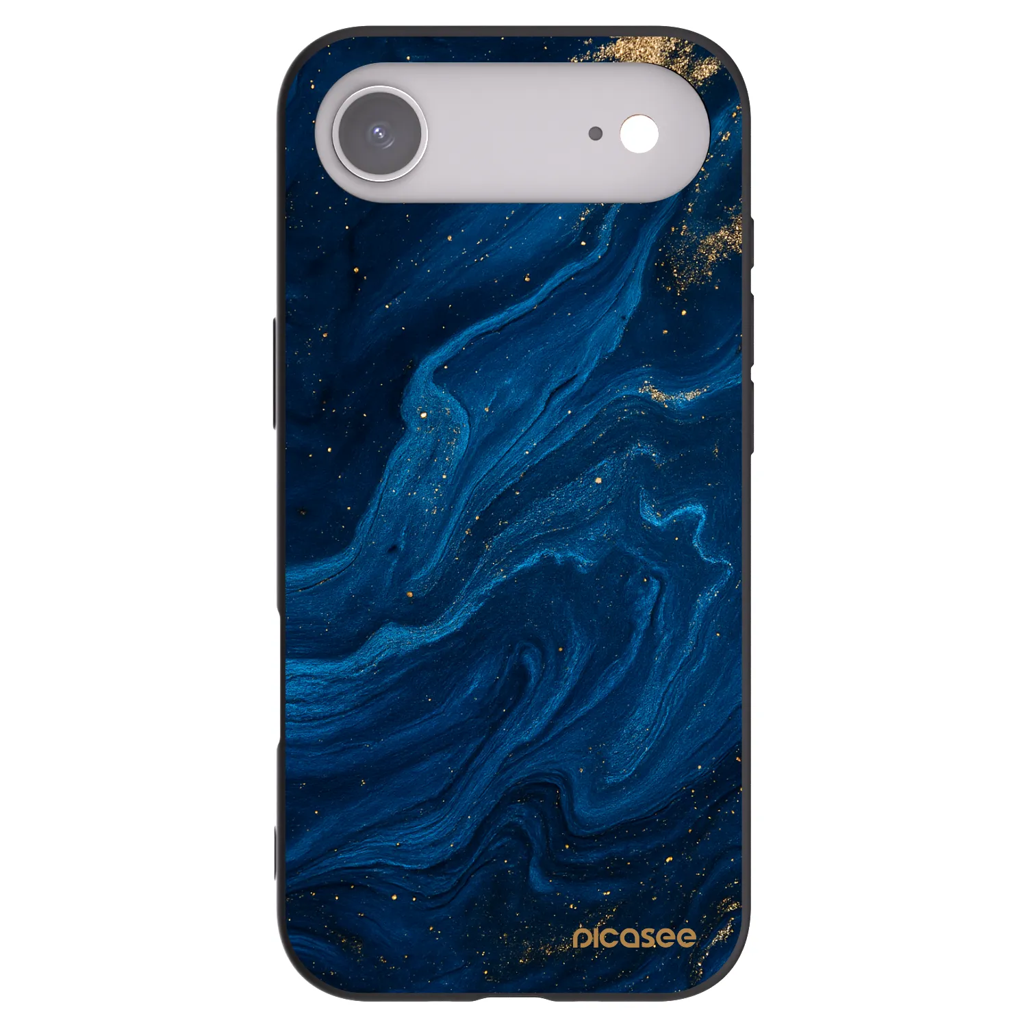 Picasee Apple iPhone Air Hülle - Schwarzes Silikon - Blue