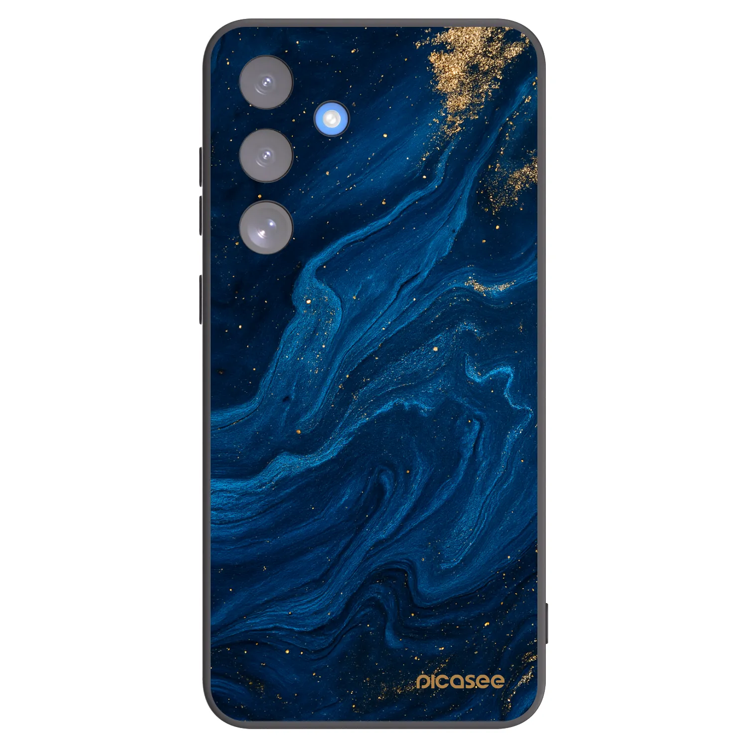 Picasee Samsung Galaxy S25 FE 5G Hülle - Schwarzes Silikon - Blue