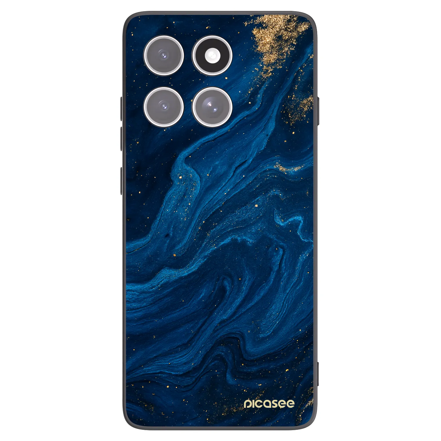 Picasee Motorola Edge 60 Fusion Hülle - Schwarzes Silikon - Blue