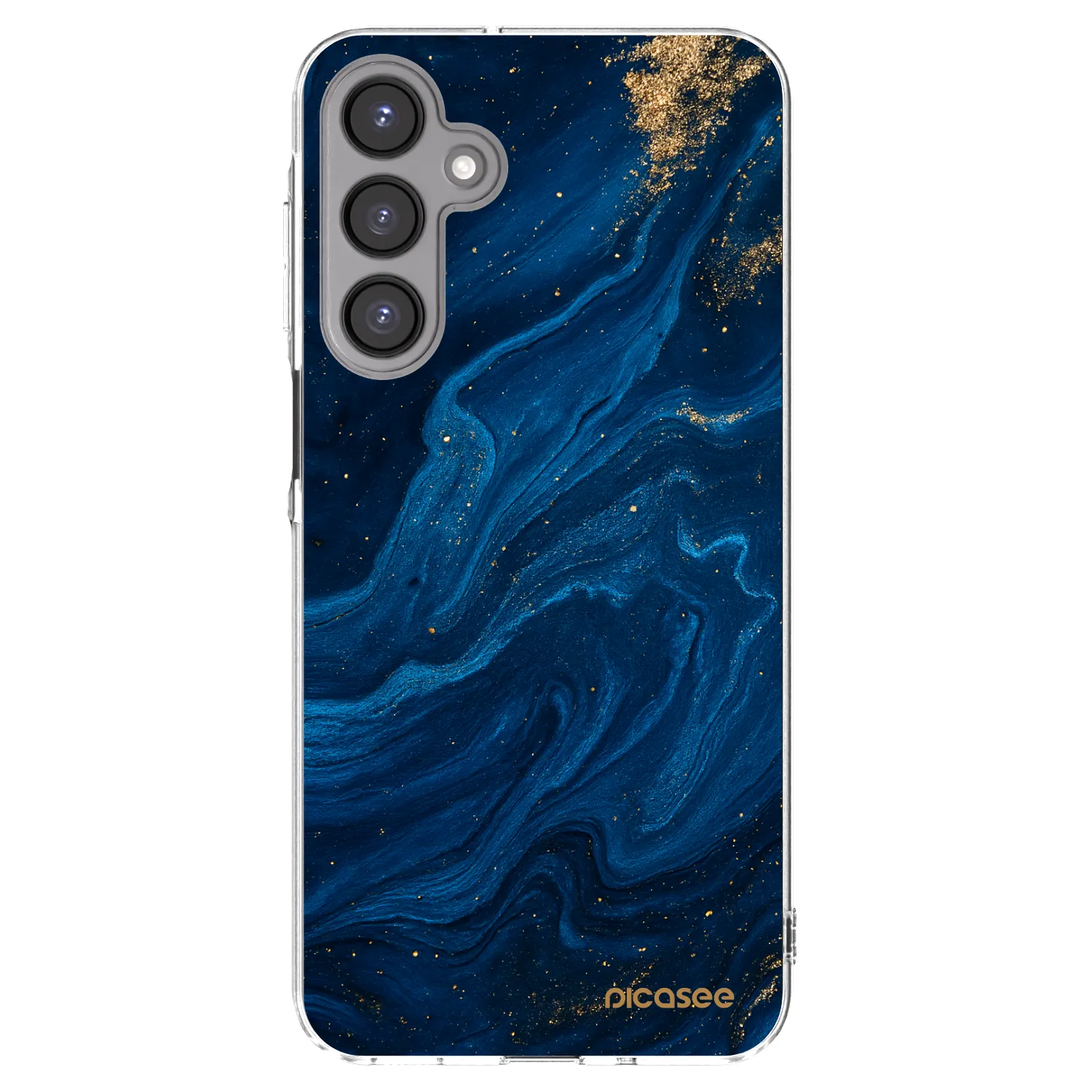 Picasee Samsung Galaxy A16 4G Hülle - Transparentes Silikon - Blue