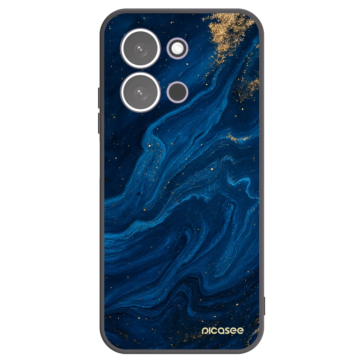Picasee Xiaomi Redmi 15C 5G Hülle - Schwarzes Silikon - Blue