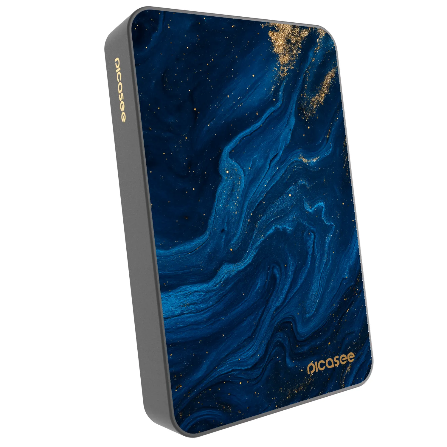 Picasee Powerbank mit MagSafe 10 000 mAh Grau - Blue