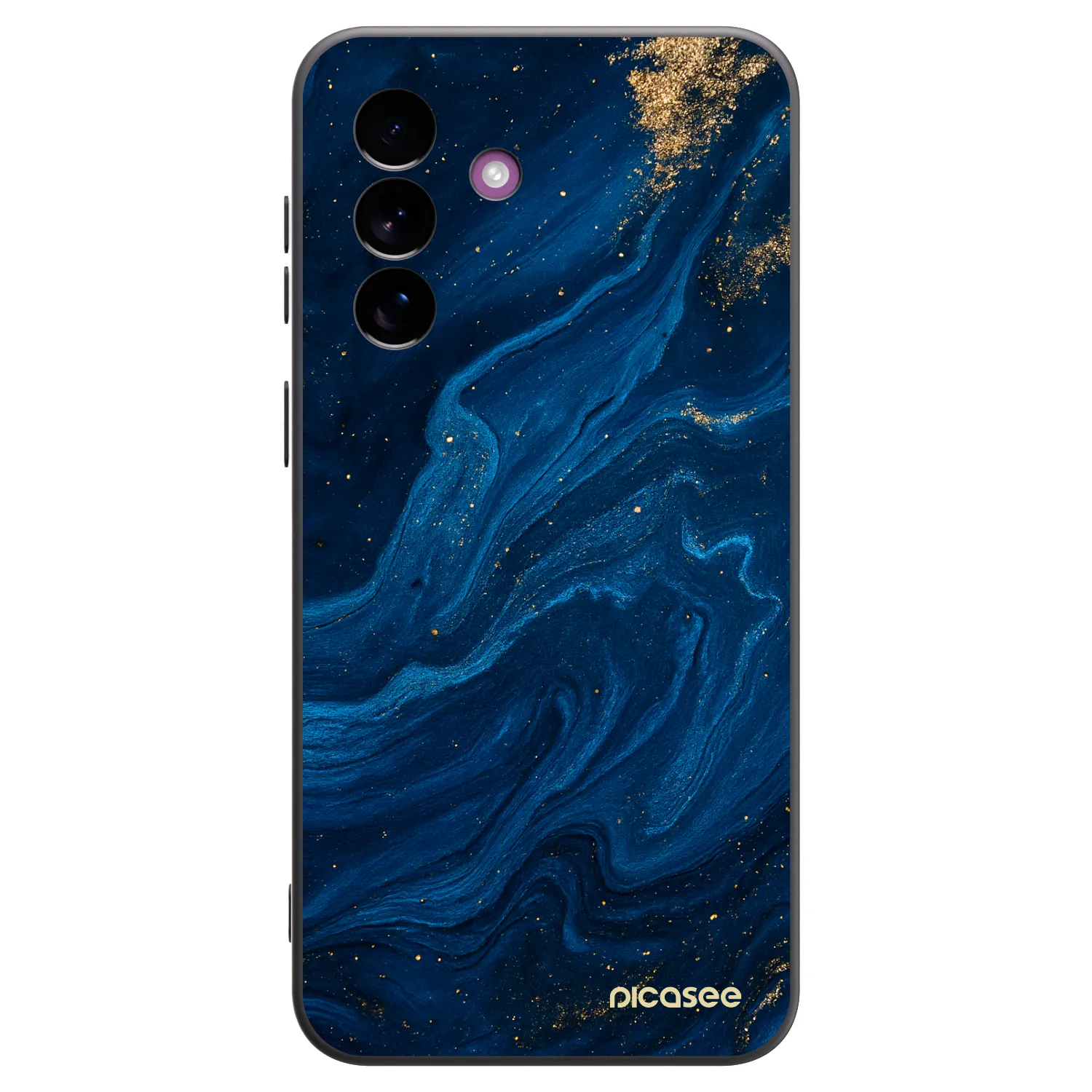 Picasee Samsung Galaxy A37 Hülle - Schwarzes Silikon - Blue