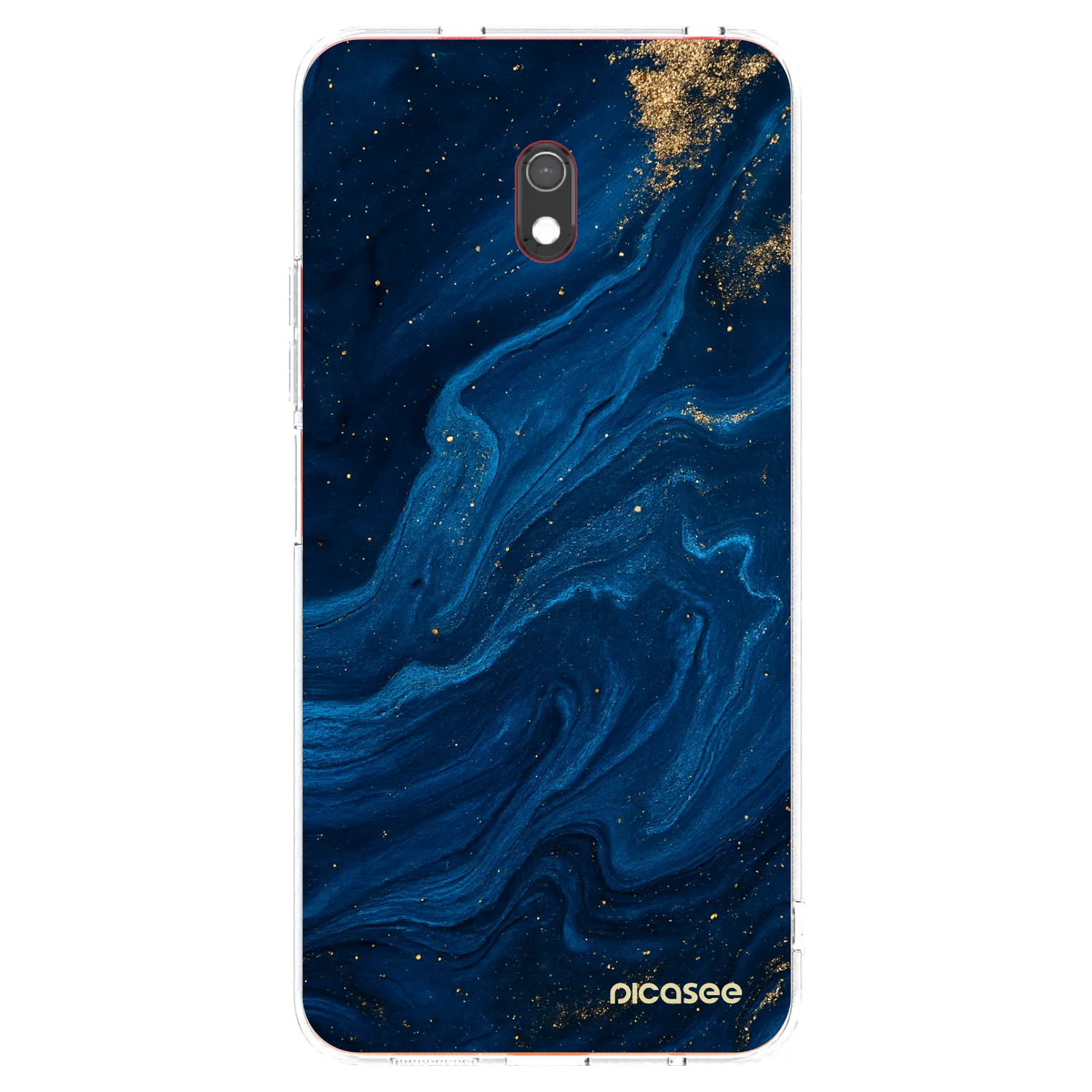 Picasee Xiaomi Redmi 8A Hülle - Transparentes Silikon - Blue