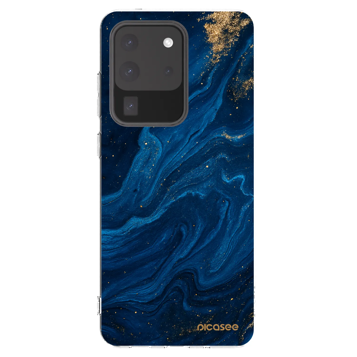 Picasee Samsung Galaxy S20 Ultra 5G G988F Hülle - Transparentes Silikon - Blue