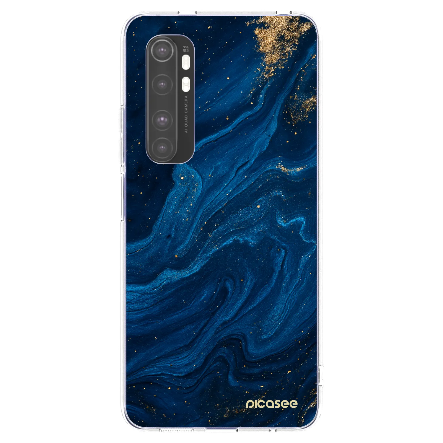 Picasee Xiaomi Mi Note 10 Lite Hülle - Transparentes Silikon - Blue